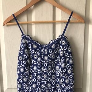 Pretty Blue and White Dress